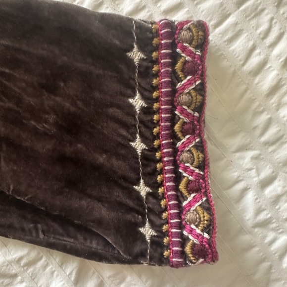 Johnny Was Valmere Embroidered Velvet Tunic Top Sz XS - Picture 6 of 12